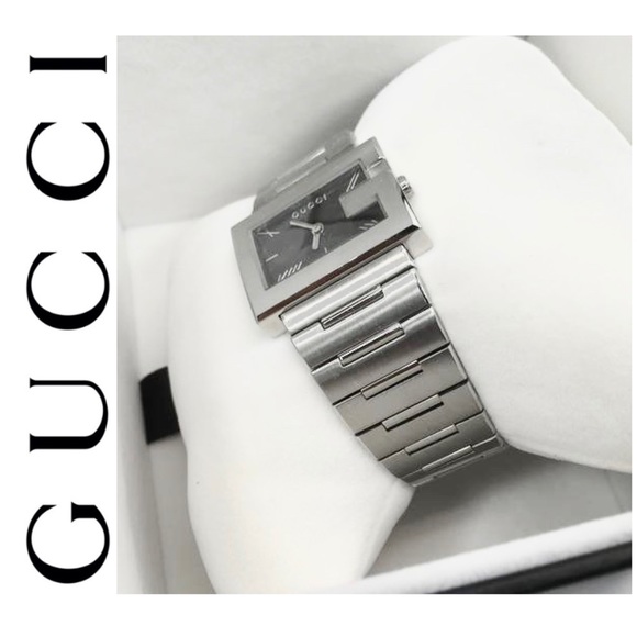 SOLD ‼️NWT authentic GUCCI square G Silver watch - Picture 2 of 8